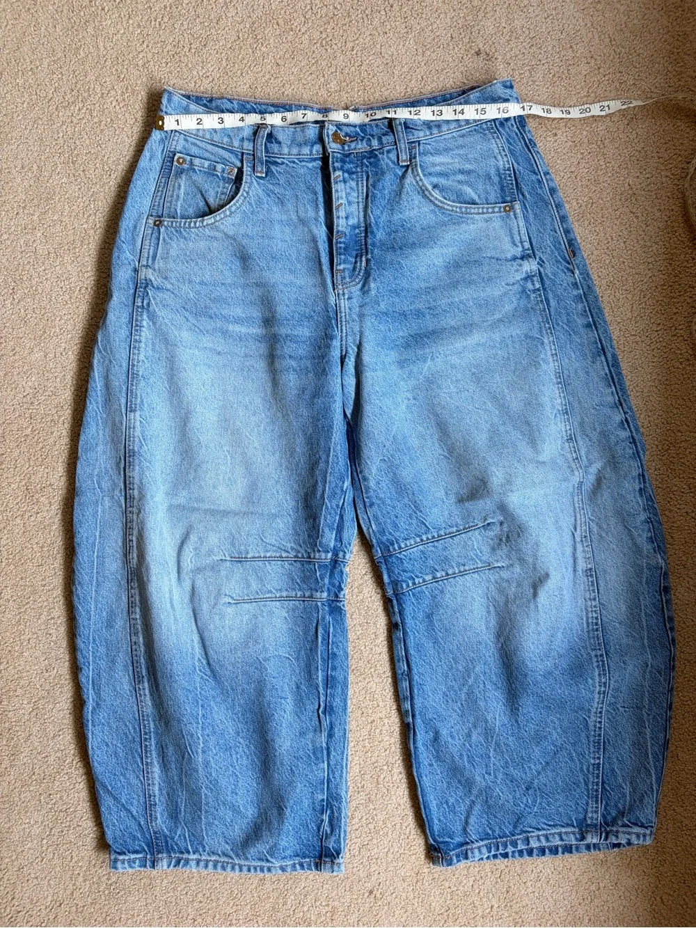 Free People Good Luck Barrel Jeans